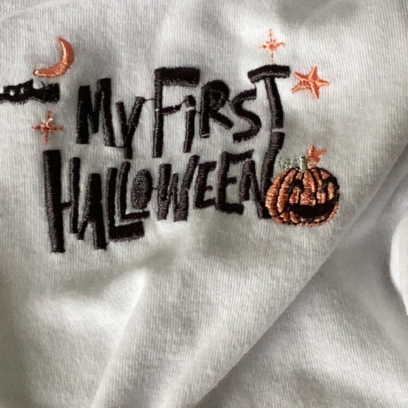 My first Halloween Lila and Jack long sleeve embroidered onesie and pants - Picture 9 of 9
